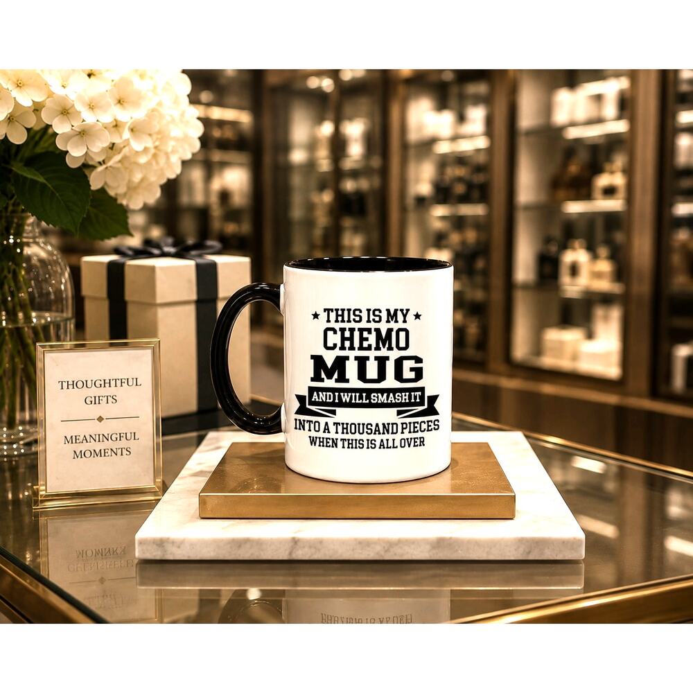 Cancer Inspirational Coffee Mug, Smash the Chemo Mug, 11oz